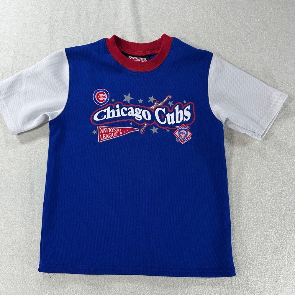 Chicago Cubs Toddler Baseball Shirt Stitches Athletic Gear Size L (5T/6T)